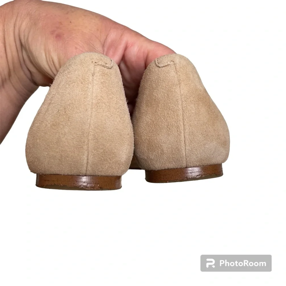 J. Crew Suede Zoe D’Orsay Flats Size 9 in Saddle F5310 - Picture 3 of 8